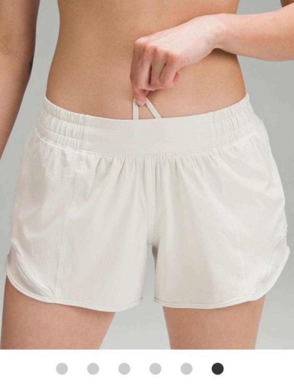 lululemon athletica Hotty Hot High Rise 4” Lined Athletic Shorts - Bone